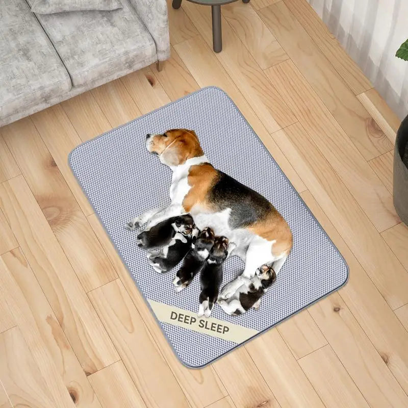 Dog Cooling Mat for Summer Comfort Indoor Outdoor Breathable Pet Cushion