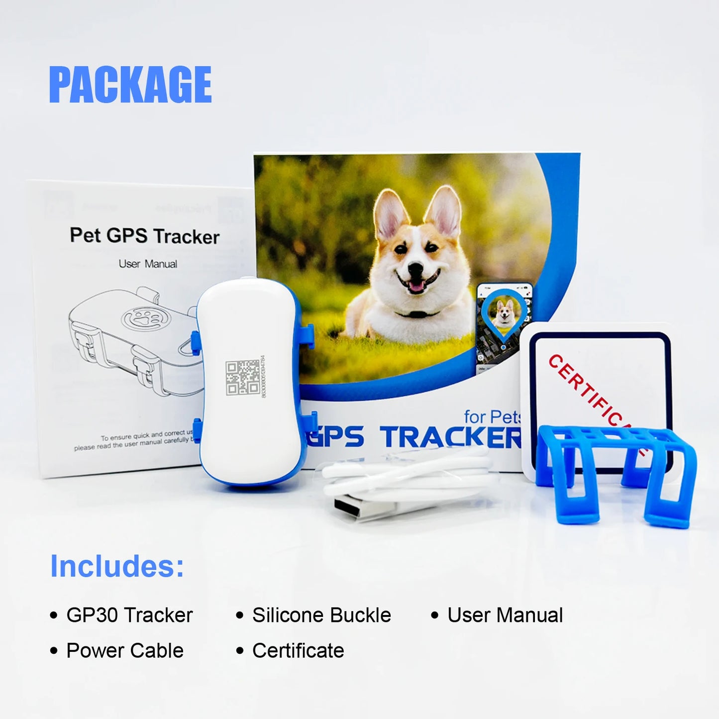 4G Dog Cat GPS Tracker Waterproof Smart Locator with Live Tracking App