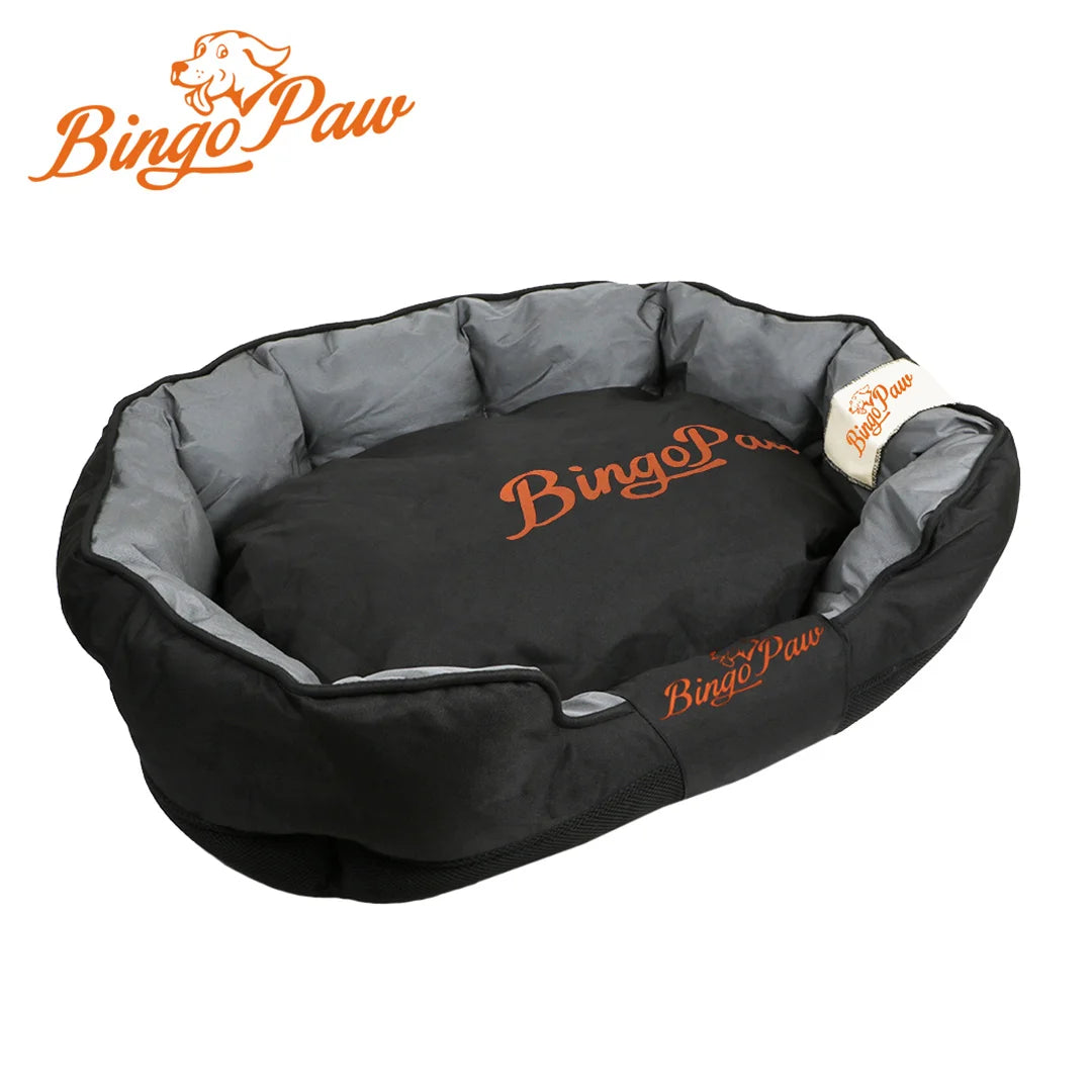 BingoPaw Large Waterproof Dog Bed with Removable Cushion for Ultimate Comfort