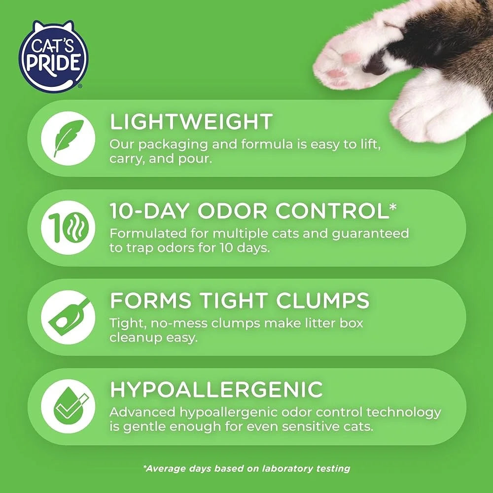 Premium Lightweight Hypoallergenic Cat Litter with Odor Control for Multi Cats