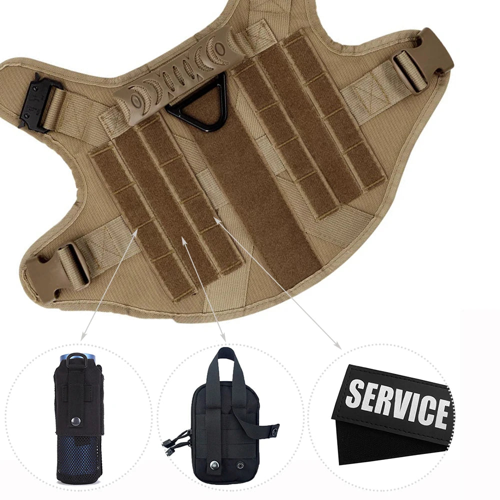 Large Dog Harness And Leash Set For German Shepherd And Malinois Training