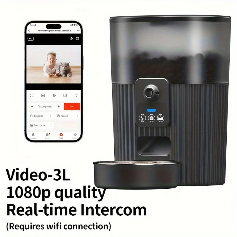 PAPIFEED Smart Cat and Dog Automatic Feeder with WiFi Remote Control