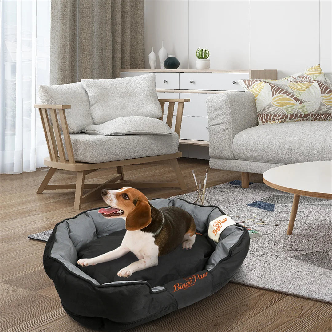 BingoPaw Large Waterproof Dog Bed with Removable Cushion for Ultimate Comfort