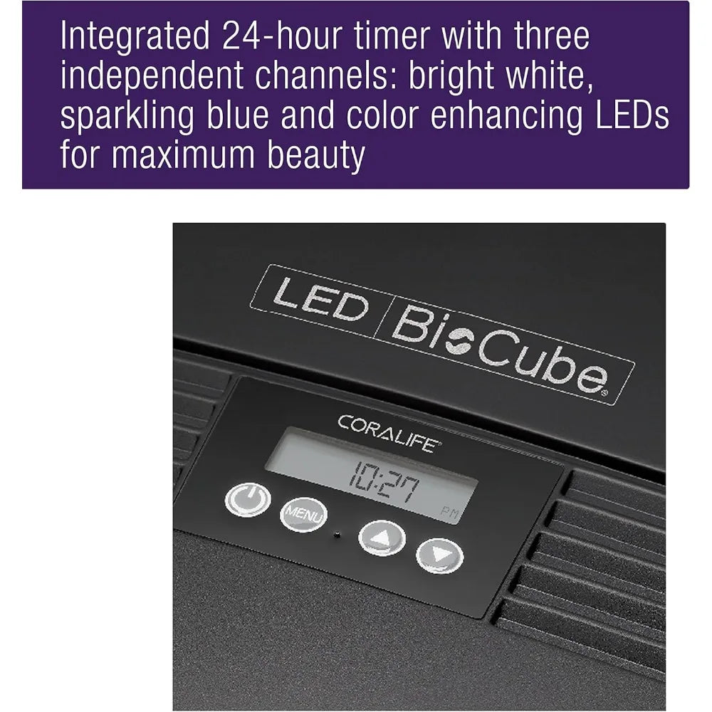 LED 32 Gallon Aquarium Fish Tank Kit for Marine and Plants