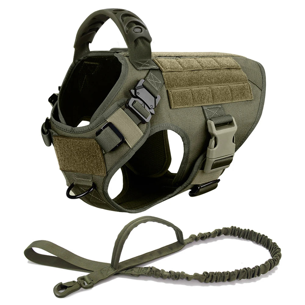 Large Dog Harness And Leash Set For German Shepherd And Malinois Training