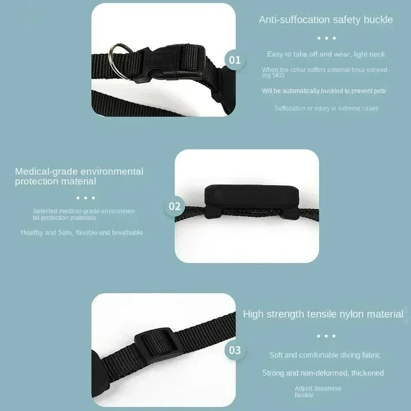 Pet Bluetooth GPS Tracker Mini Collar for Dogs and Cats Anti Lost Global Locator