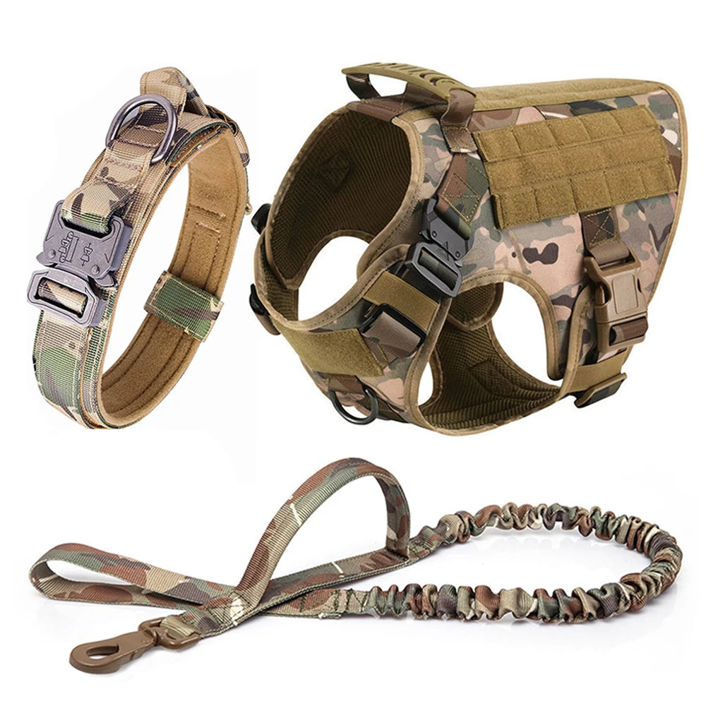Large Dog Harness And Leash Set For German Shepherd And Malinois Training
