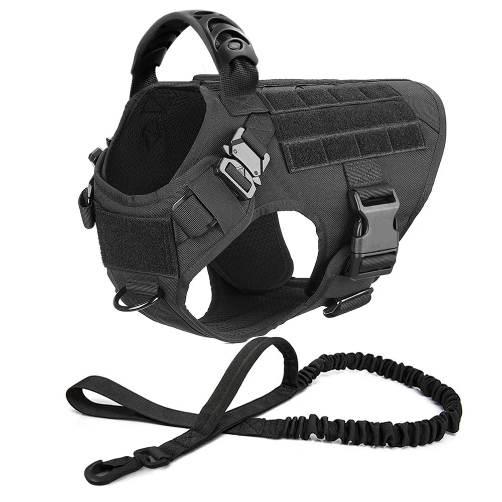 Large Dog Harness And Leash Set For German Shepherd And Malinois Training