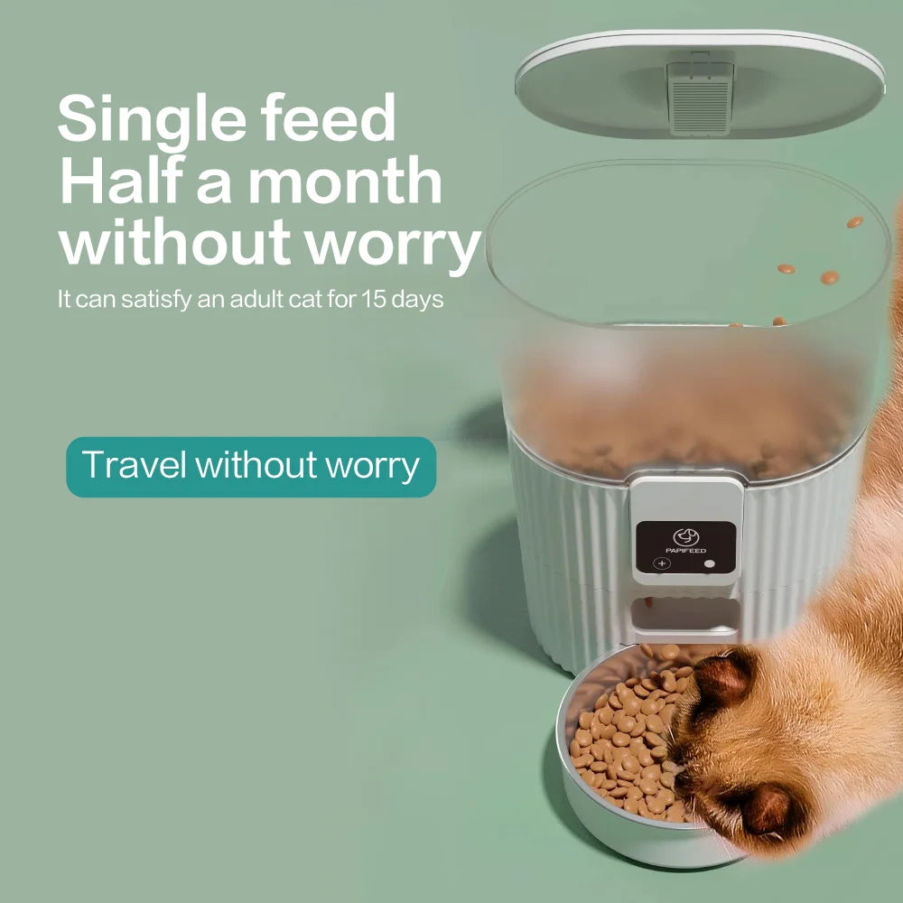 PAPIFEED Smart Cat and Dog Automatic Feeder with WiFi Remote Control