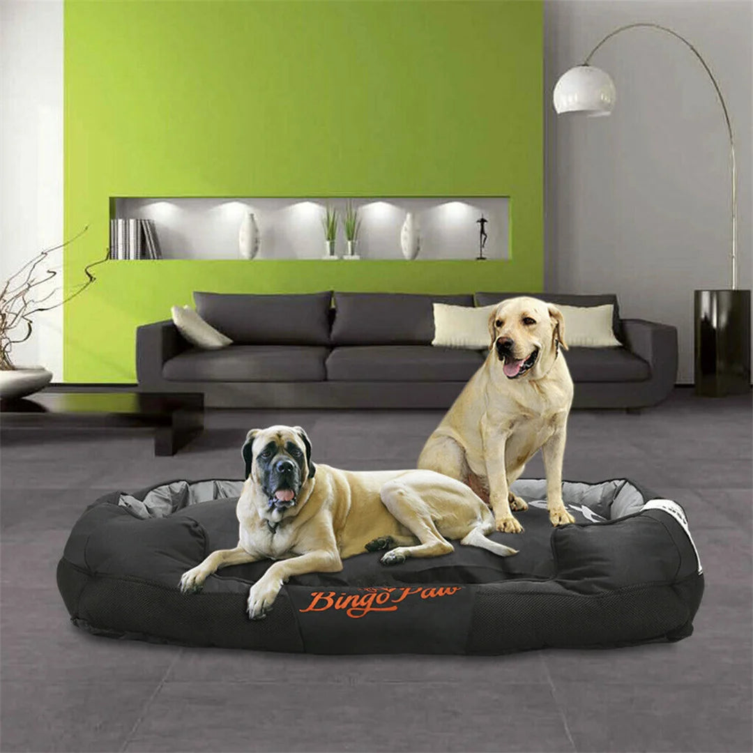 BingoPaw Large Waterproof Dog Bed with Removable Cushion for Ultimate Comfort