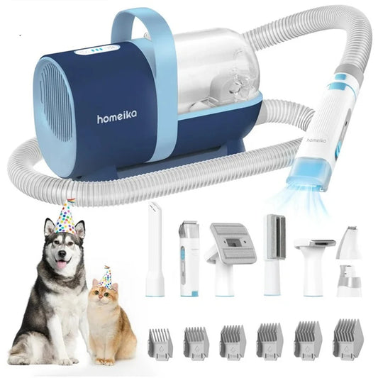 Homeika Pet Grooming Kit Vacuum with Nail Grinder and Shedding Brush