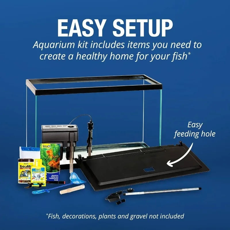 LED 29 Gallon Aquarium Kit With Filtration And Heater