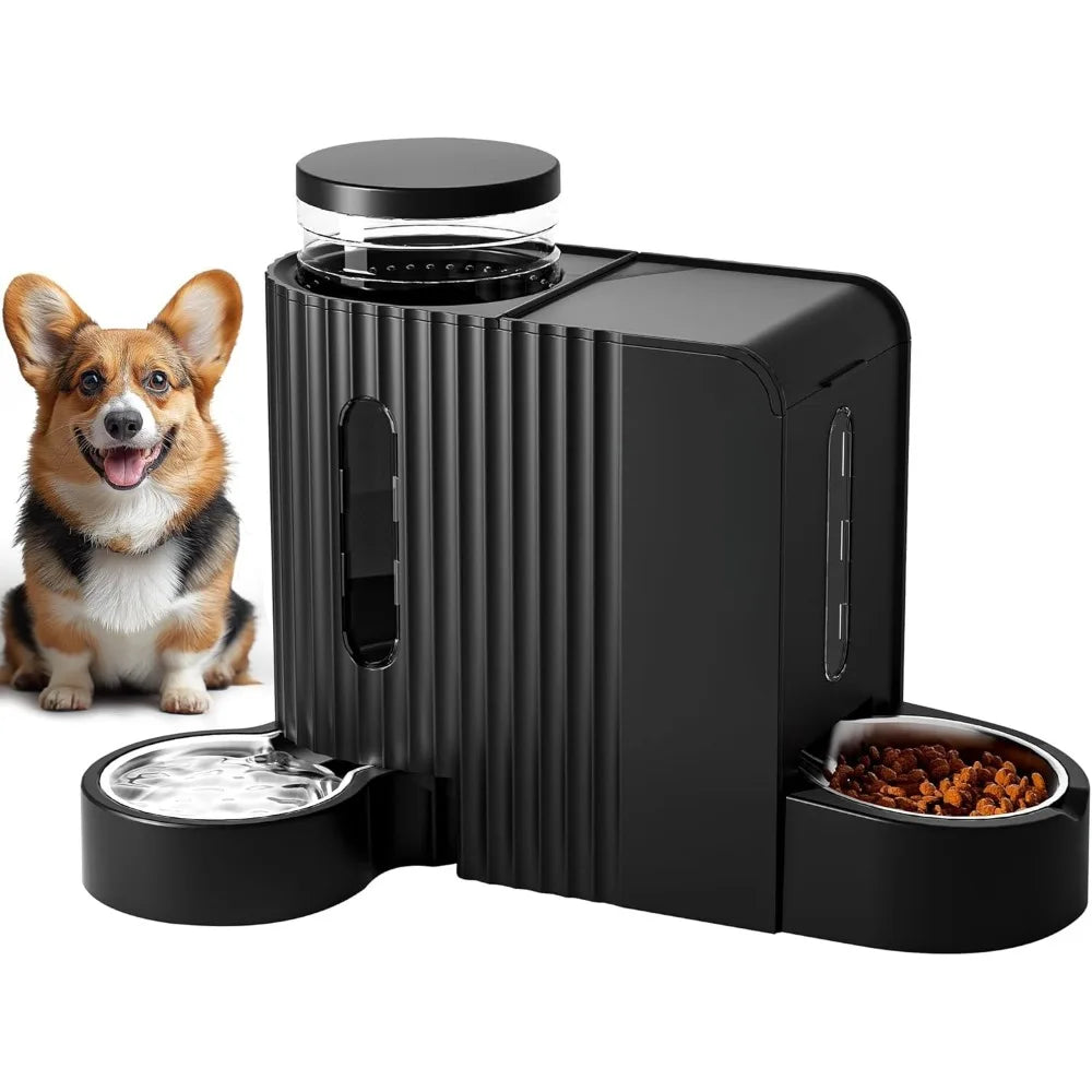 Automatic Gravity Pet Feeder and Water Dispenser Set for All Breeds