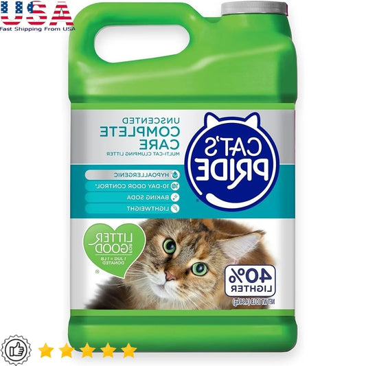 Premium Lightweight Hypoallergenic Cat Litter with Odor Control for Multi Cats