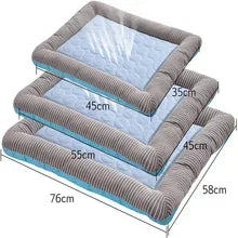 Cooling Summer Dog Mat Pad Breathable Washable Blanket for All Dog Sizes