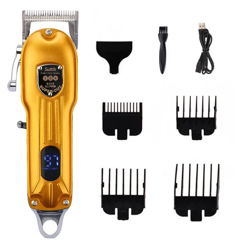 Professional Dog Hair Clipper Rechargeable Pet Trimmer Low Noise Grooming Tool