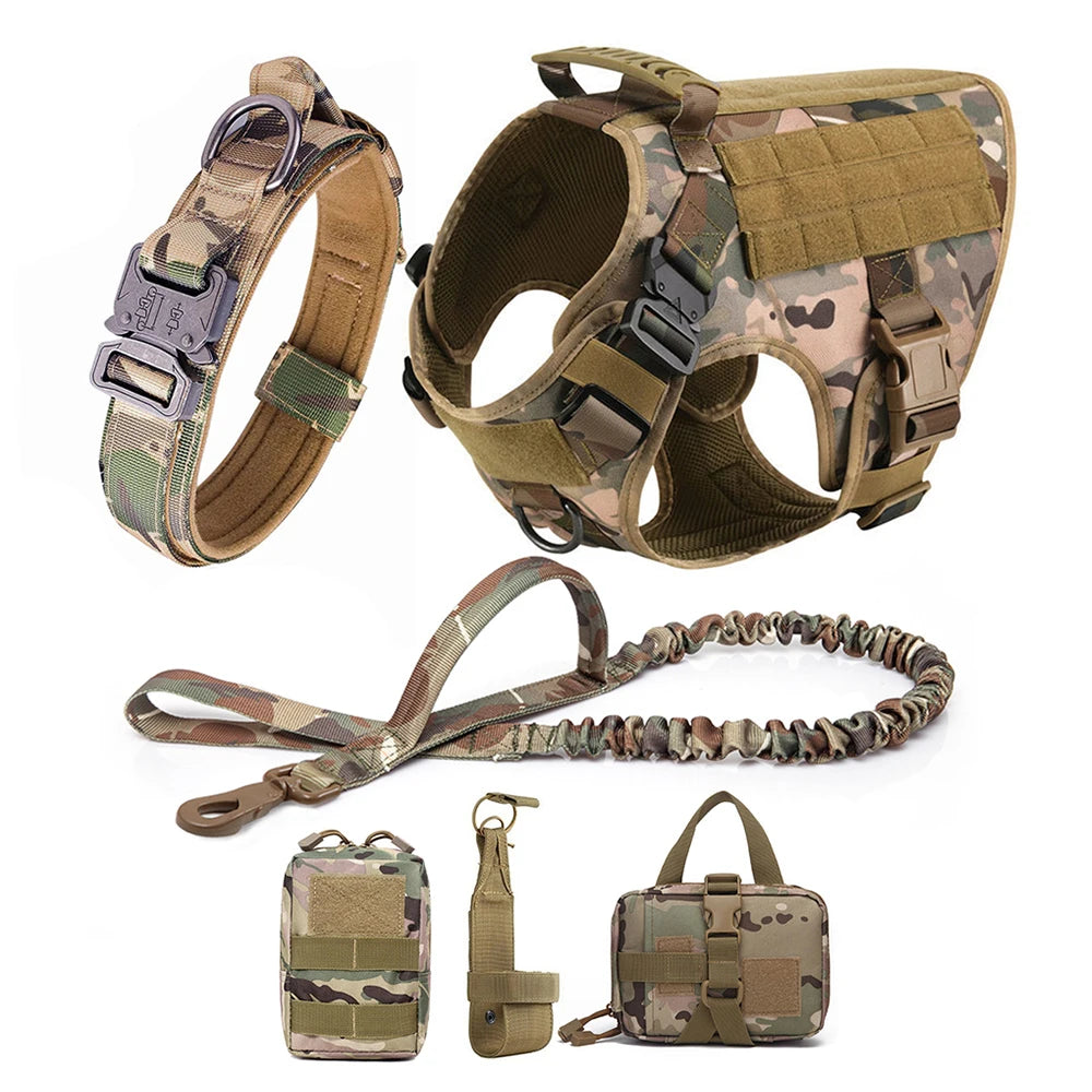 Large Dog Harness And Leash Set For German Shepherd And Malinois Training