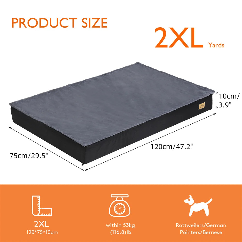 Large Waterproof Orthopaedic Dog Bed with Removable Washable Cover