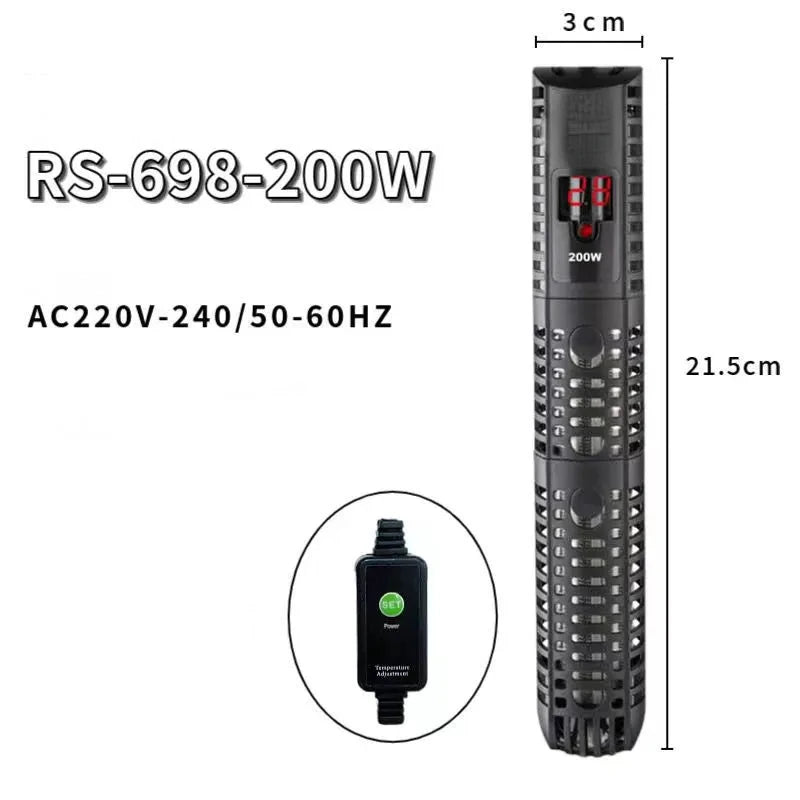 Aquarium Submersible Heater With LCD Display Adjustable 500W