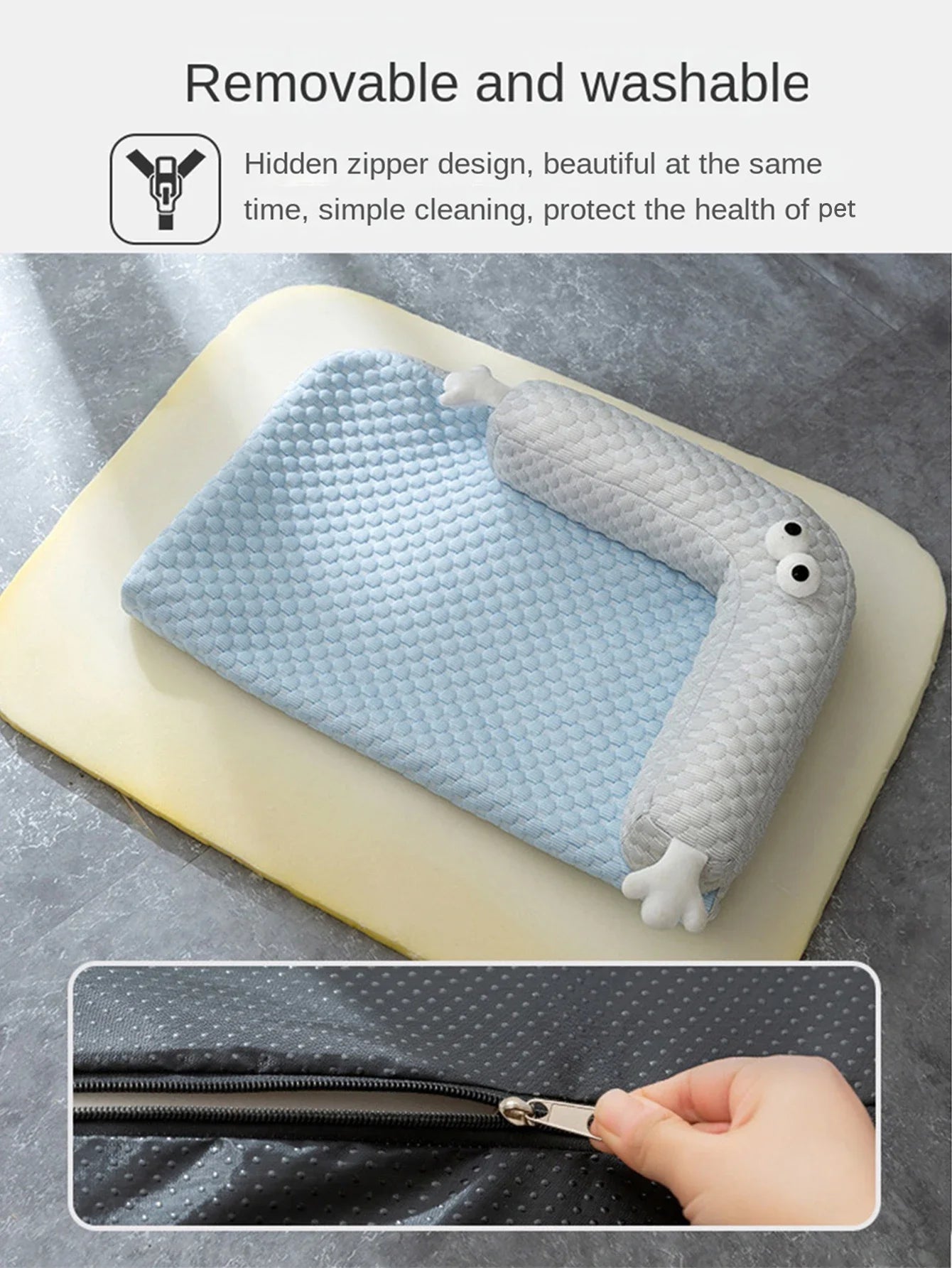 Summer Cooling Mat Pet Bed for Small and Medium Dogs and Cats Breathable Design