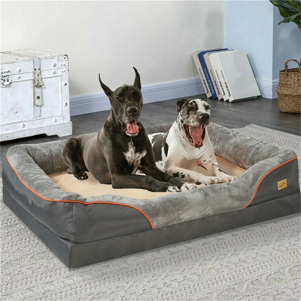 Jumbo Large Orthopedic Dog Bed with Memory Foam Waterproof Removable Cover