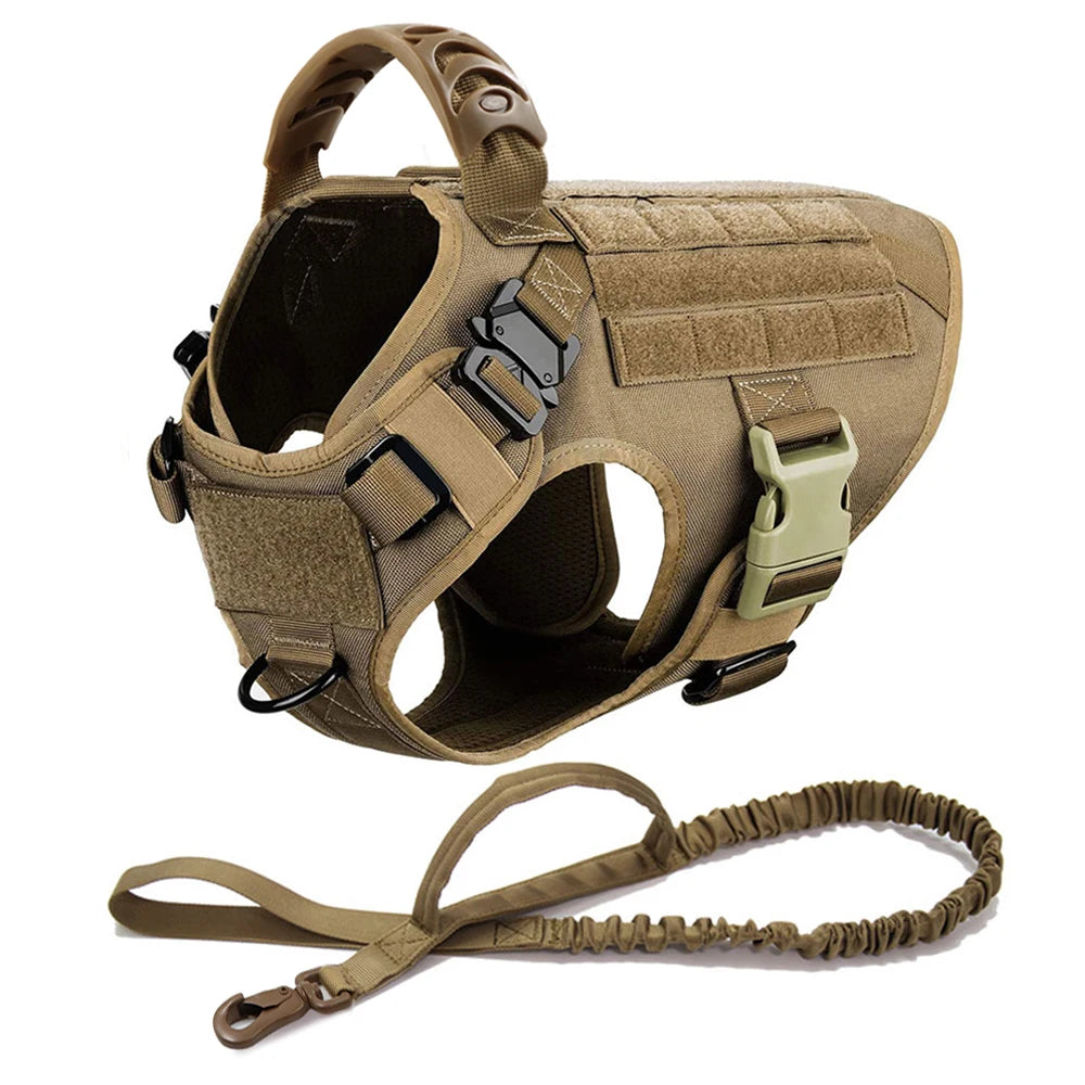 Large Dog Harness And Leash Set For German Shepherd And Malinois Training