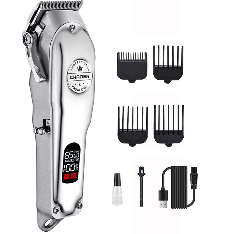 Professional Dog Hair Clipper Rechargeable Pet Trimmer for Grooming and Styling