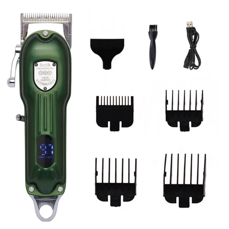Professional Dog Hair Clipper Rechargeable Pet Trimmer Low Noise Grooming Tool