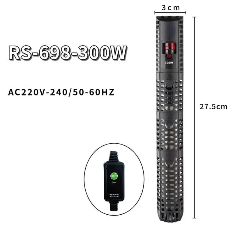 Aquarium Submersible Heater With LCD Display Adjustable 500W