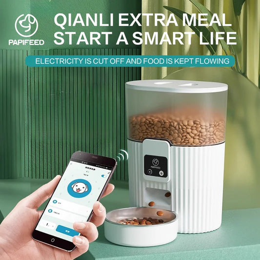 PAPIFEED Smart Cat and Dog Automatic Feeder with WiFi Remote Control