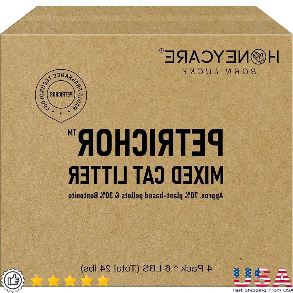 Petrichor Cat Litter Tofu Pellets Quick Clumping Low Dust Eco-Friendly 24lbs