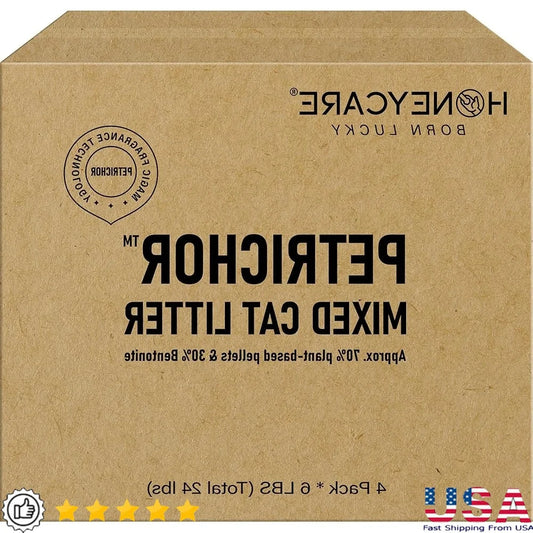 Petrichor Cat Litter Tofu Pellets Quick Clumping Low Dust Eco-Friendly 24lbs