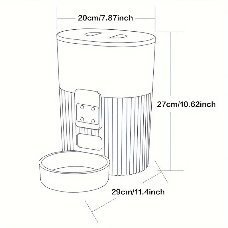 PAPIFEED Smart Cat and Dog Automatic Feeder with WiFi Remote Control