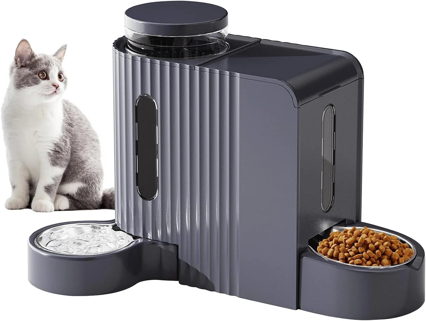 Automatic Gravity Pet Feeder and Water Dispenser Set for All Breeds