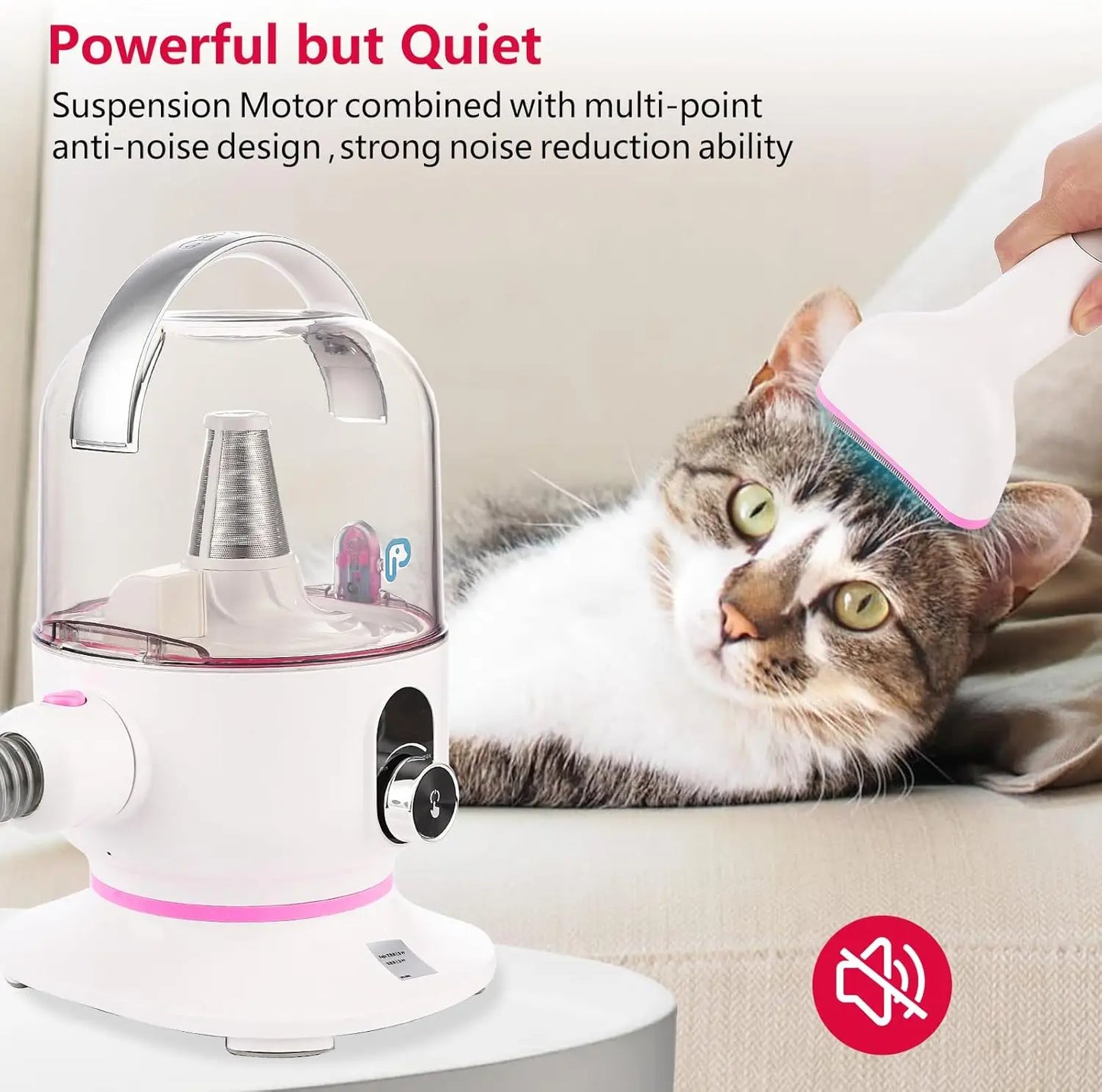 Pet Grooming Vacuum Multi Functional Dog Hair Groomer for Dogs and Cats