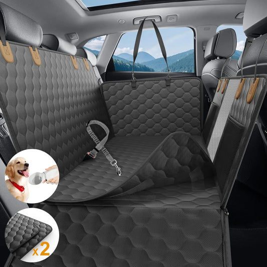 Waterproof Foldable Dog Car Seat Hammock Rear Seat Protector for Pet Travel