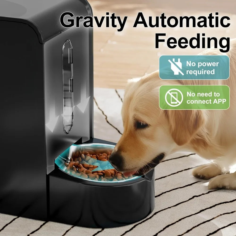 Automatic Gravity Pet Feeder and Water Dispenser Set for All Breeds