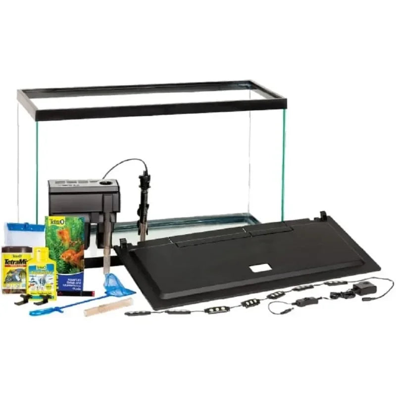 LED 29 Gallon Aquarium Kit With Filtration And Heater