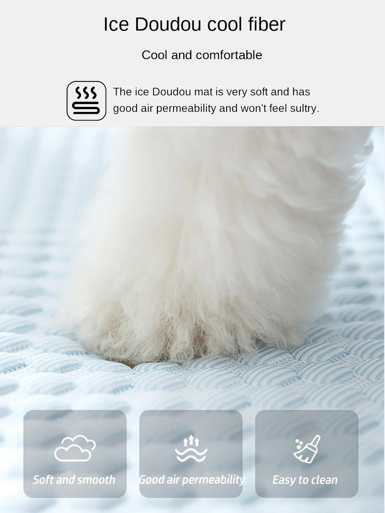 Summer Cooling Mat Pet Bed for Small and Medium Dogs and Cats Breathable Design