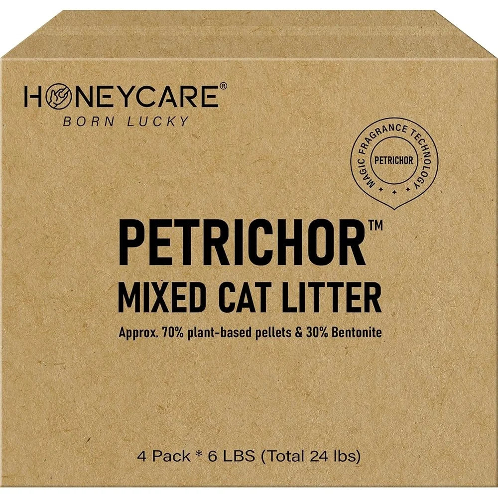 Petrichor Cat Litter Tofu Pellets Quick Clumping Low Dust Eco-Friendly 24lbs