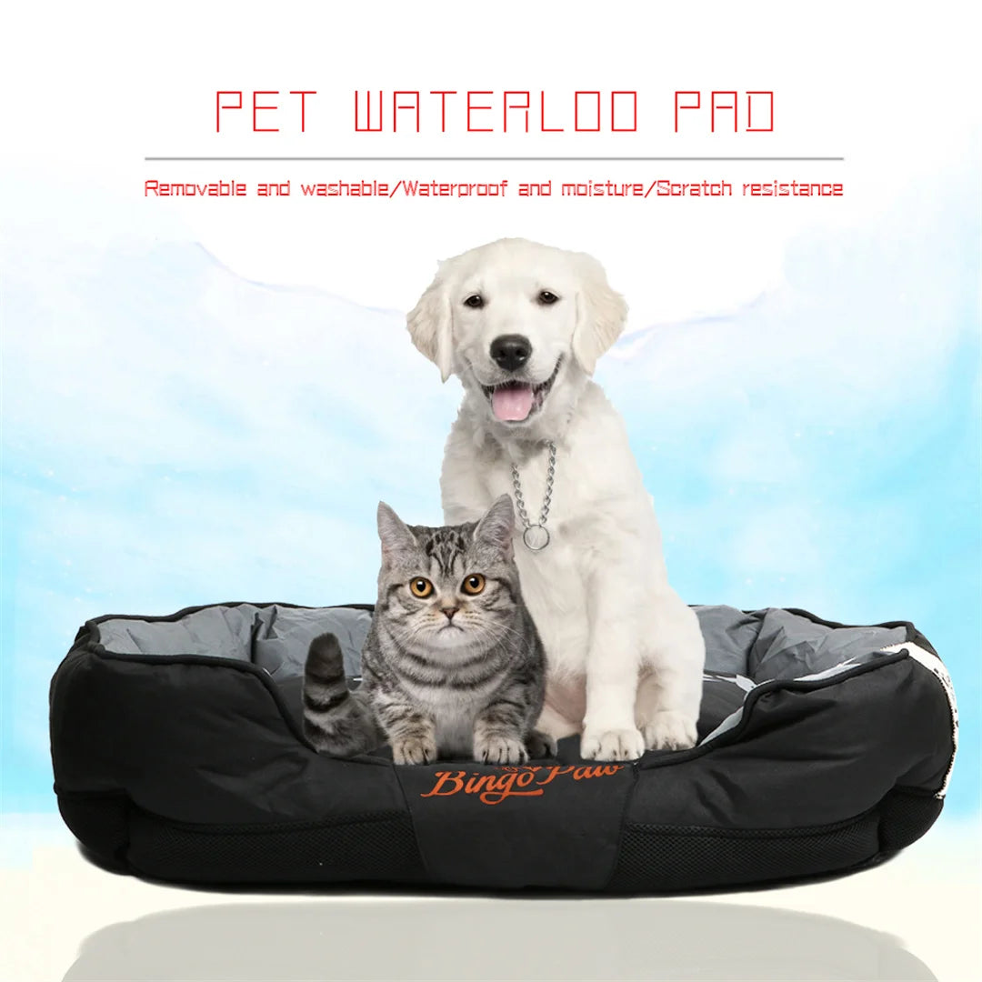 BingoPaw Large Waterproof Dog Bed with Removable Cushion for Ultimate Comfort