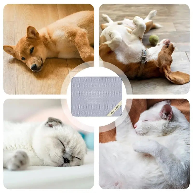 Dog Cooling Mat for Summer Comfort Indoor Outdoor Breathable Pet Cushion