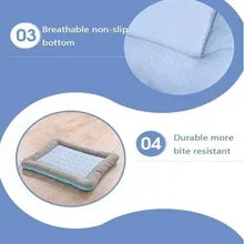 Cooling Summer Dog Mat Pad Breathable Washable Blanket for All Dog Sizes