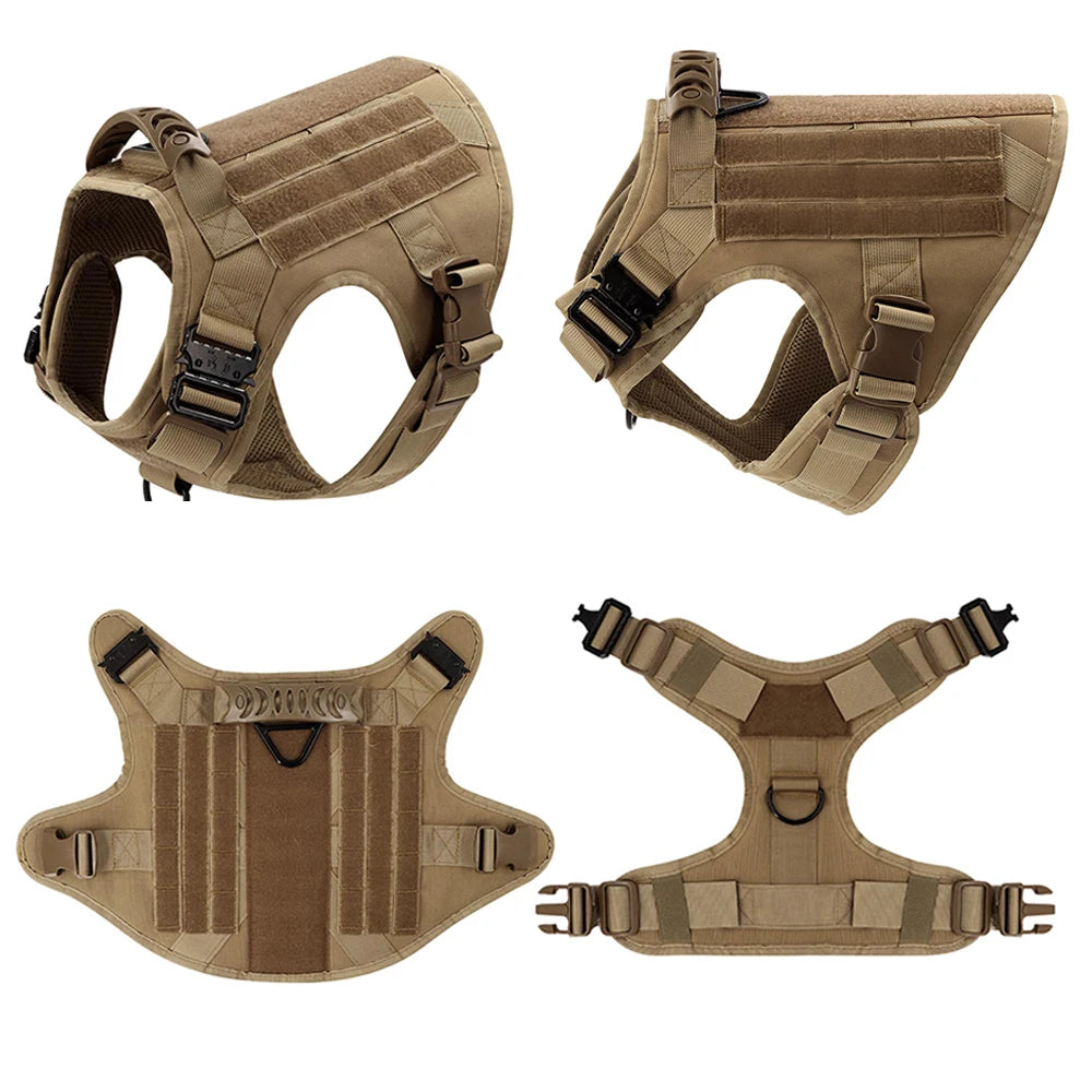 Large Dog Harness And Leash Set For German Shepherd And Malinois Training