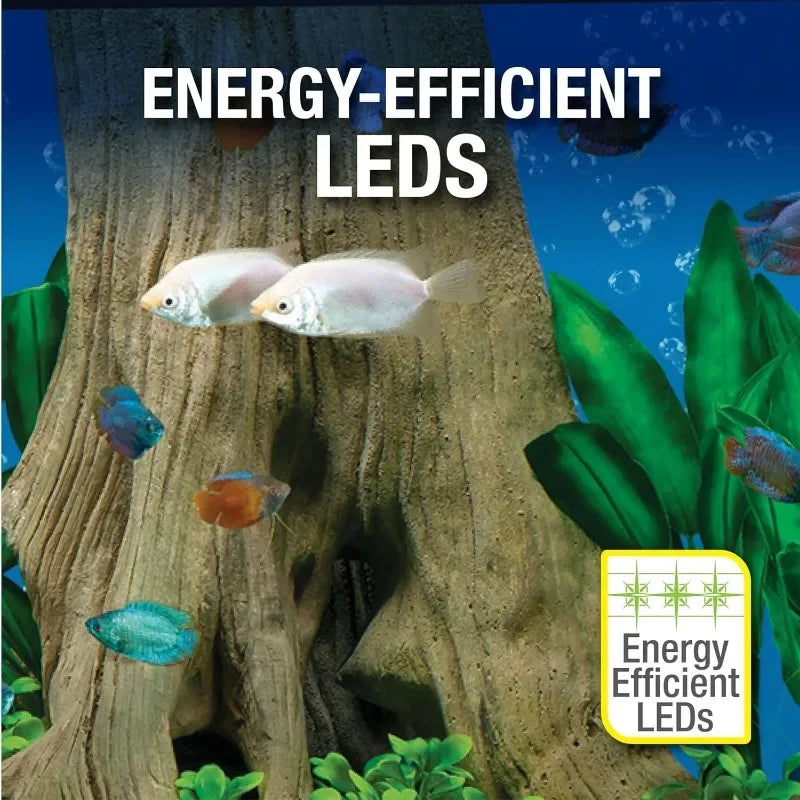 LED 29 Gallon Aquarium Kit With Filtration And Heater