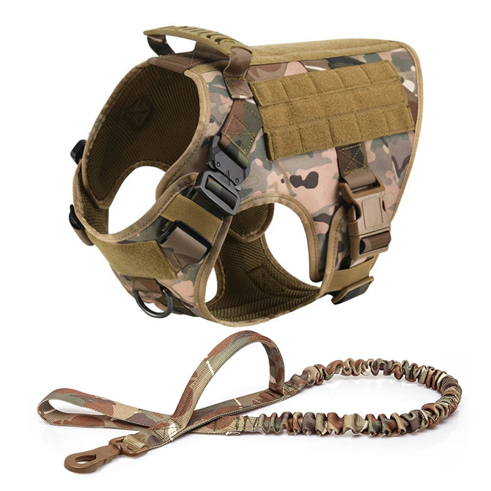Large Dog Harness And Leash Set For German Shepherd And Malinois Training