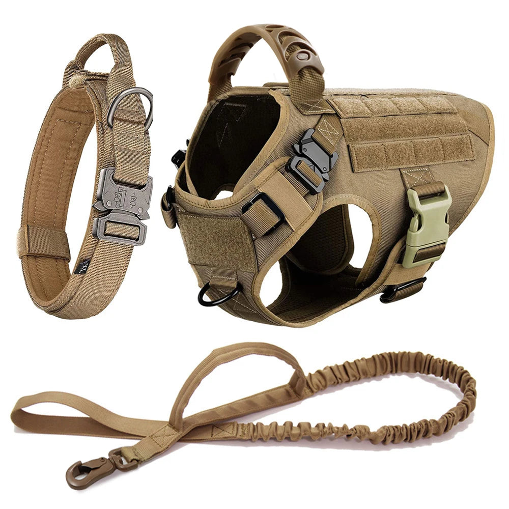 Large Dog Harness And Leash Set For German Shepherd And Malinois Training
