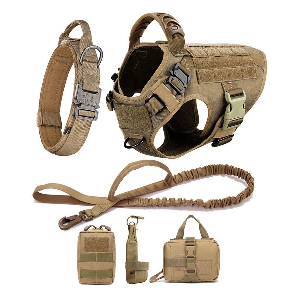 Large Dog Harness And Leash Set For German Shepherd And Malinois Training