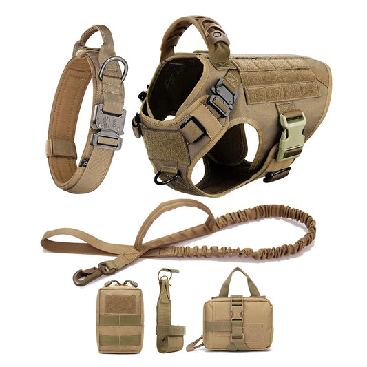 Large Dog Harness And Leash Set For German Shepherd And Malinois Training